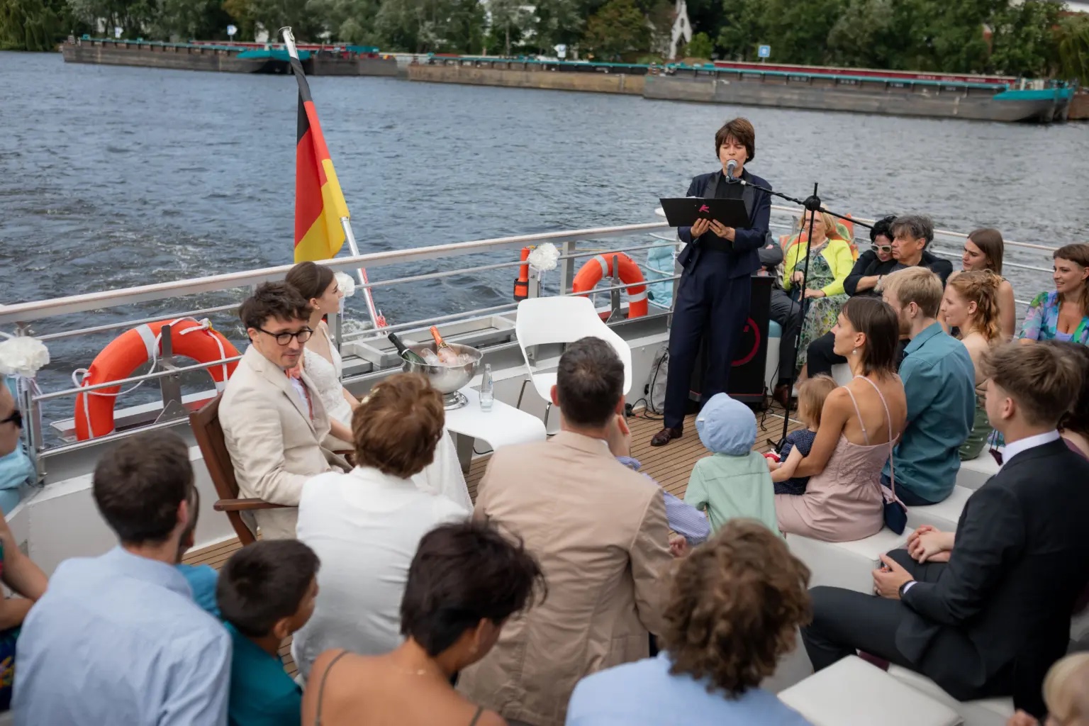Trauung auf einem Boot in Berlin