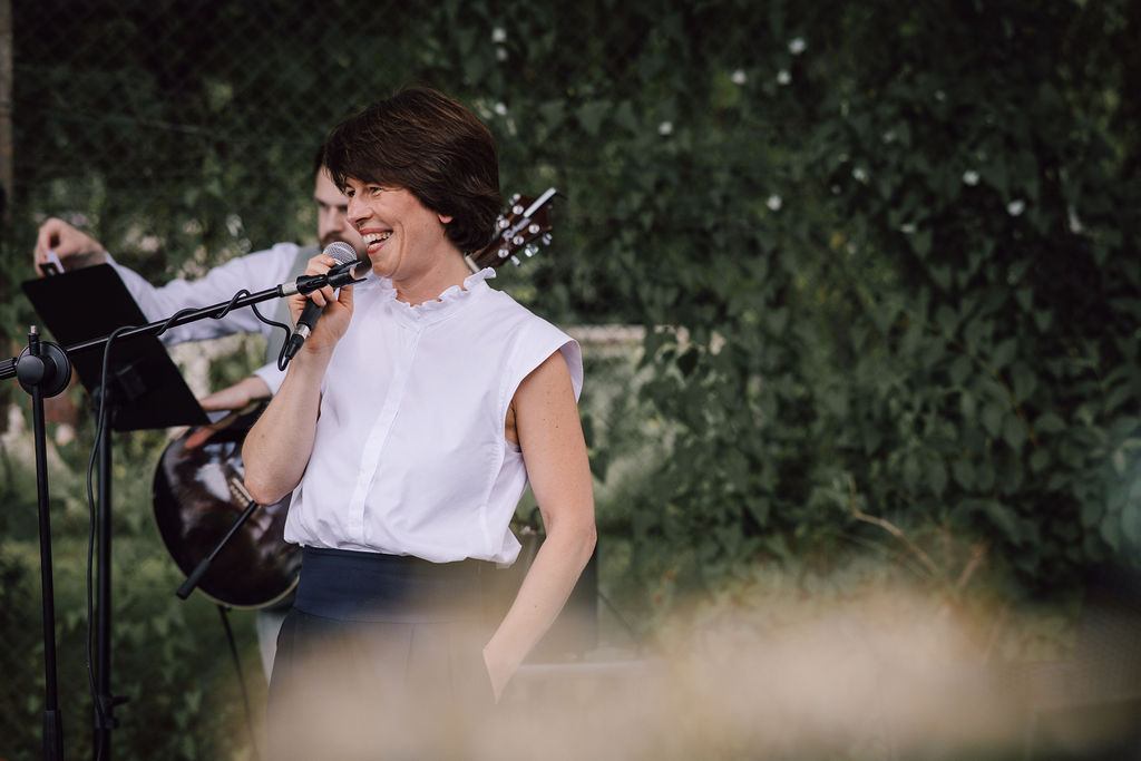 Katharina bei einer Rede